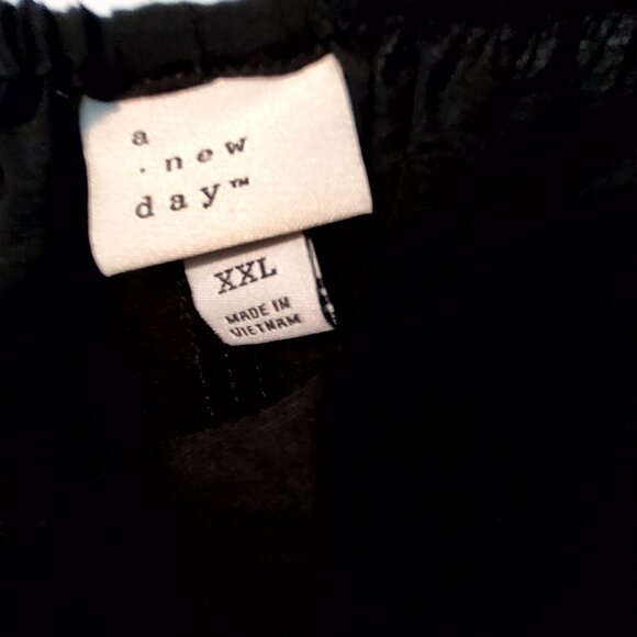 A New Day Black Sleeveless Maxi Dress XXL Rayon/Nylon Lightweight Flowy Design - Picture 5 of 12